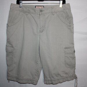 Khaki Cargo Shorts for Women